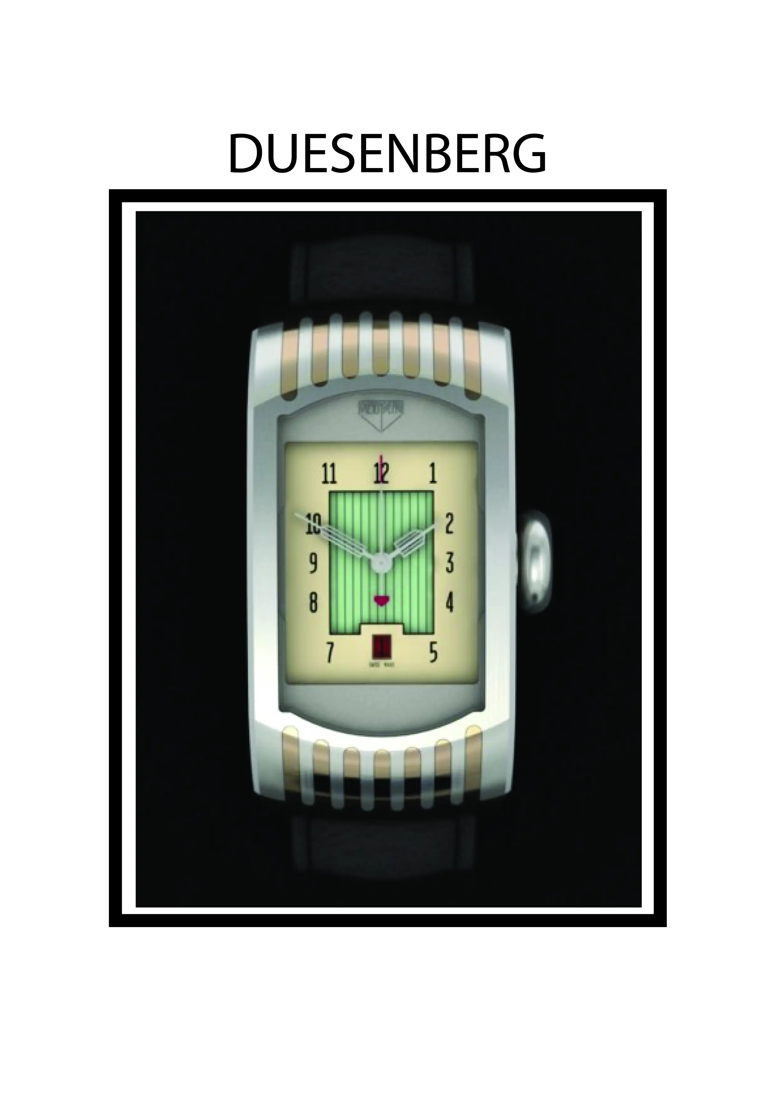 DUESENBERG CIRCULAR & RECTANGULAR ART DECOM WATCHES